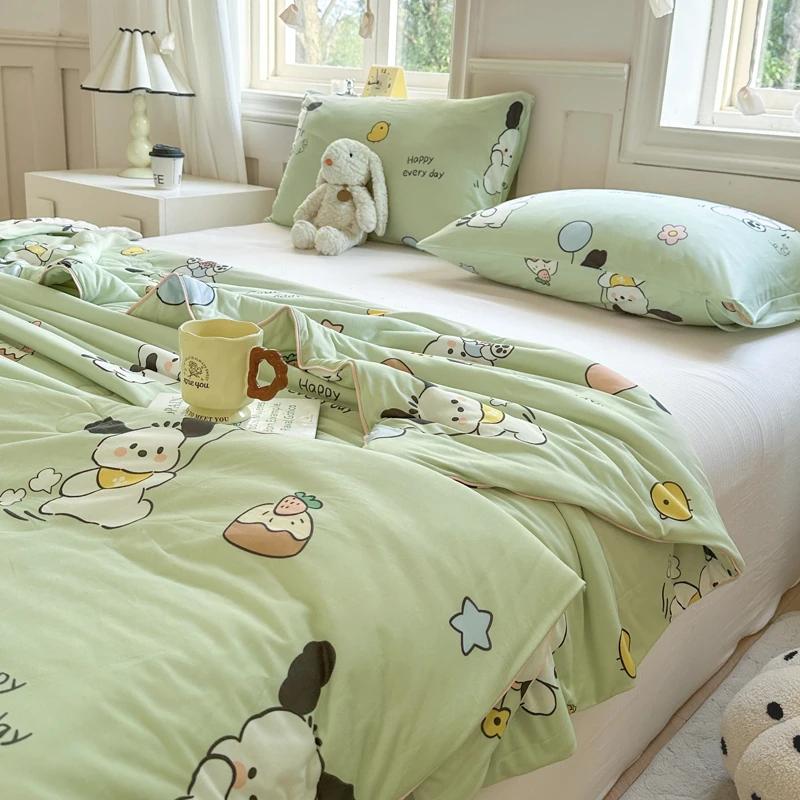 Good Quality Cool Feeling Quilt Summer Coolness Ice Cold Air Condition Thin Blanket Summer Quilt Plain Air-conditioning Bedroom