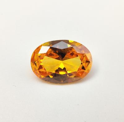 Amazing Citrine Shade Yellow Color Natural Zircon Faceted Stone, Oval Shape Zircon Healing Stone Lot.