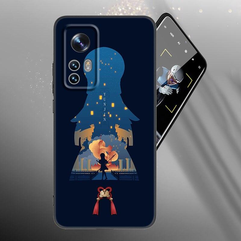 Game Genshin Impact Phone Case For Xiaomi Mi 10T 11i 11T Note 10 11 Lite NE F1 POCO F3 M3 X3 GT NFC M4 X4 Pro 5G Black Cover