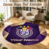 Round Rug Custom NameAnderlecht FC Pattern Non Slip Carpet Home Floor Decor