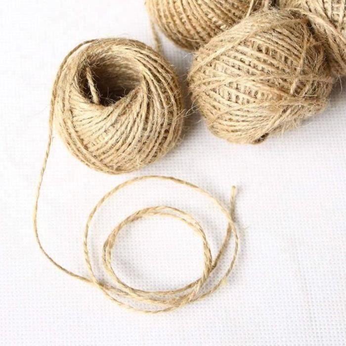 Jutový provázek - SHOP-STORY - Přírodní hnědý - 2 mm x 40 m - Odolný - Všestranný