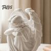 Sleeping Angel Ornament 3D Printed Ornament, Minimalist Figurine Desktop Miniature Decor, Aesthetic Sculpture for Home Office Shelves Decorations