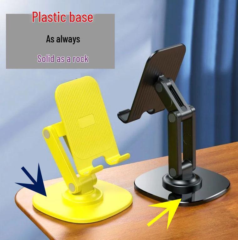 360° Rotatable Metal Folding Phone Stand for Live Streaming and Online Classes