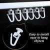 50Pcs White Plastic Curtain Track Pulleys Lockable Folding Hook for Smooth Quiet Operate Home Office Restaurant Hotel