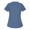 Women's Solid Color Short Sleeve Workwear With Double Pockets Top