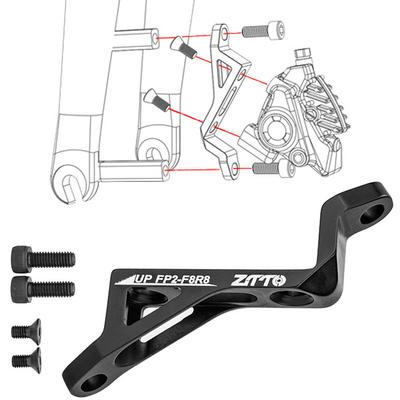 Fahrrad Scheibenbremsadapter Post Mount auf Flat Mount Vorder- und Hinterrad Scheibenbremszangenhalterung Adapter Fahrrad Bremszangen Konverter
