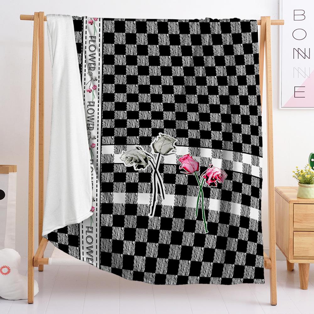 Flannel Blanket Bedroom Blanket European And American Size Blanket Digital Printing