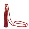 Fashion 14 Colors Long Fringe Silk Tassel Necklace Women Glass Bead Crystal Pendant Necklaces Statement Vintage Bohemian Jewelry