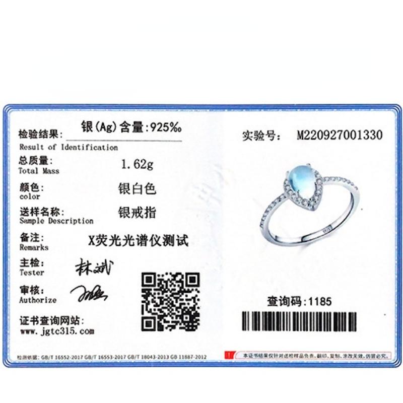 Tancise Classic 925 Sterling Sølv Zircon Ring Dame Smykker Bryllupsløfte Festgave