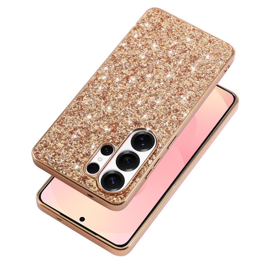 For Samsung Galaxy S26 Ultra Case Electroplating TPU + PC Sparkling Glitter Phone Back Cover