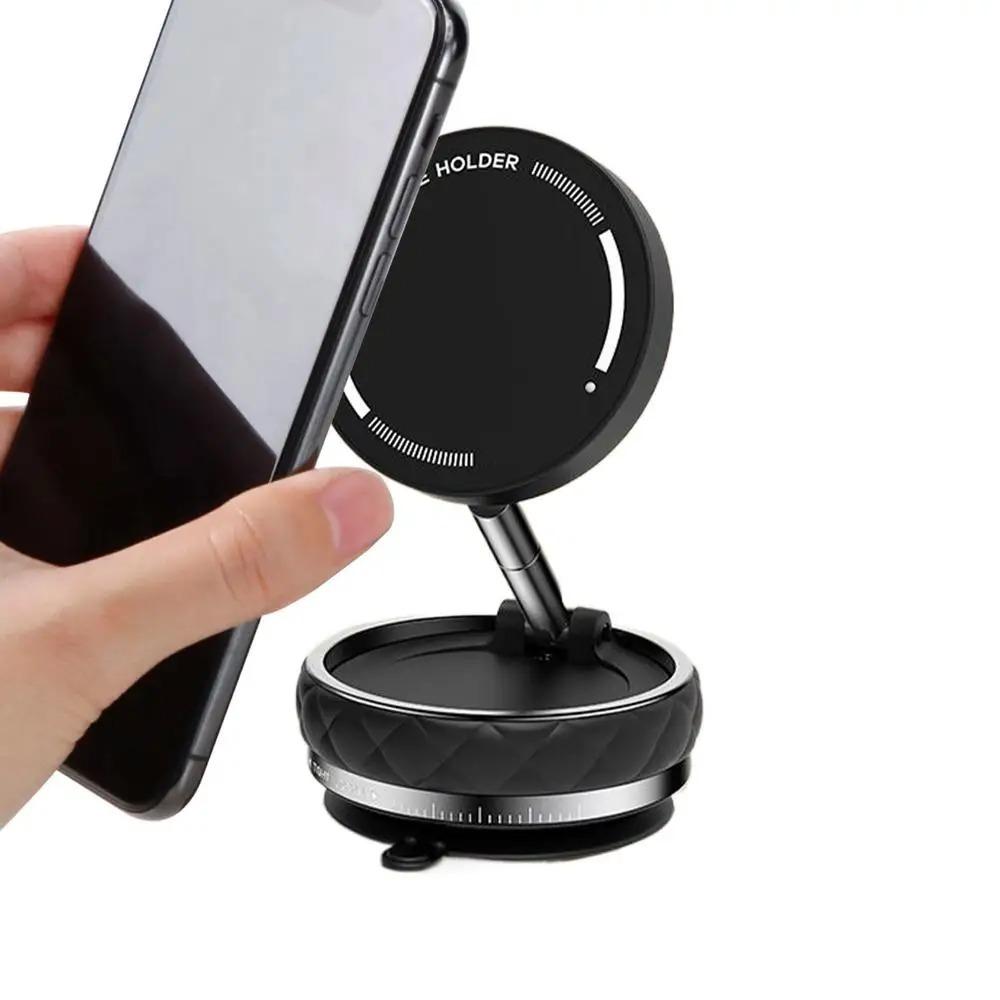 Hands-Free Foldable  Magnetic Car Holder Folding Rotatable Phone Bracket  Auto Truck Accessories
