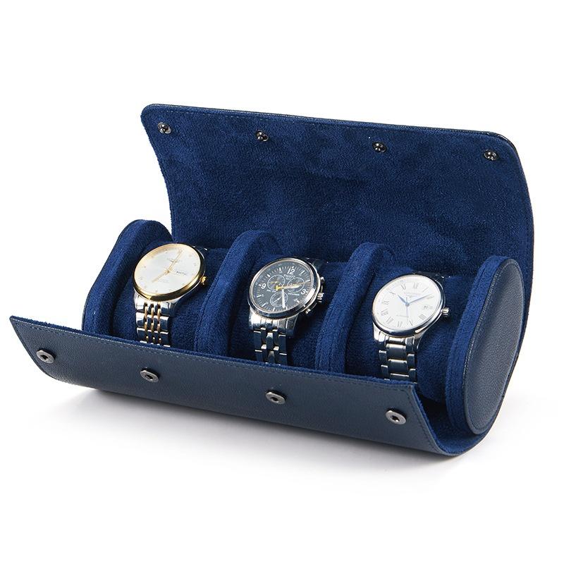 Embers Leather Watch Roll 1 2 3 Slots Luxury Genuine Watch Storage Box Travel Bag Watch Case Gift Box Watch Pouch