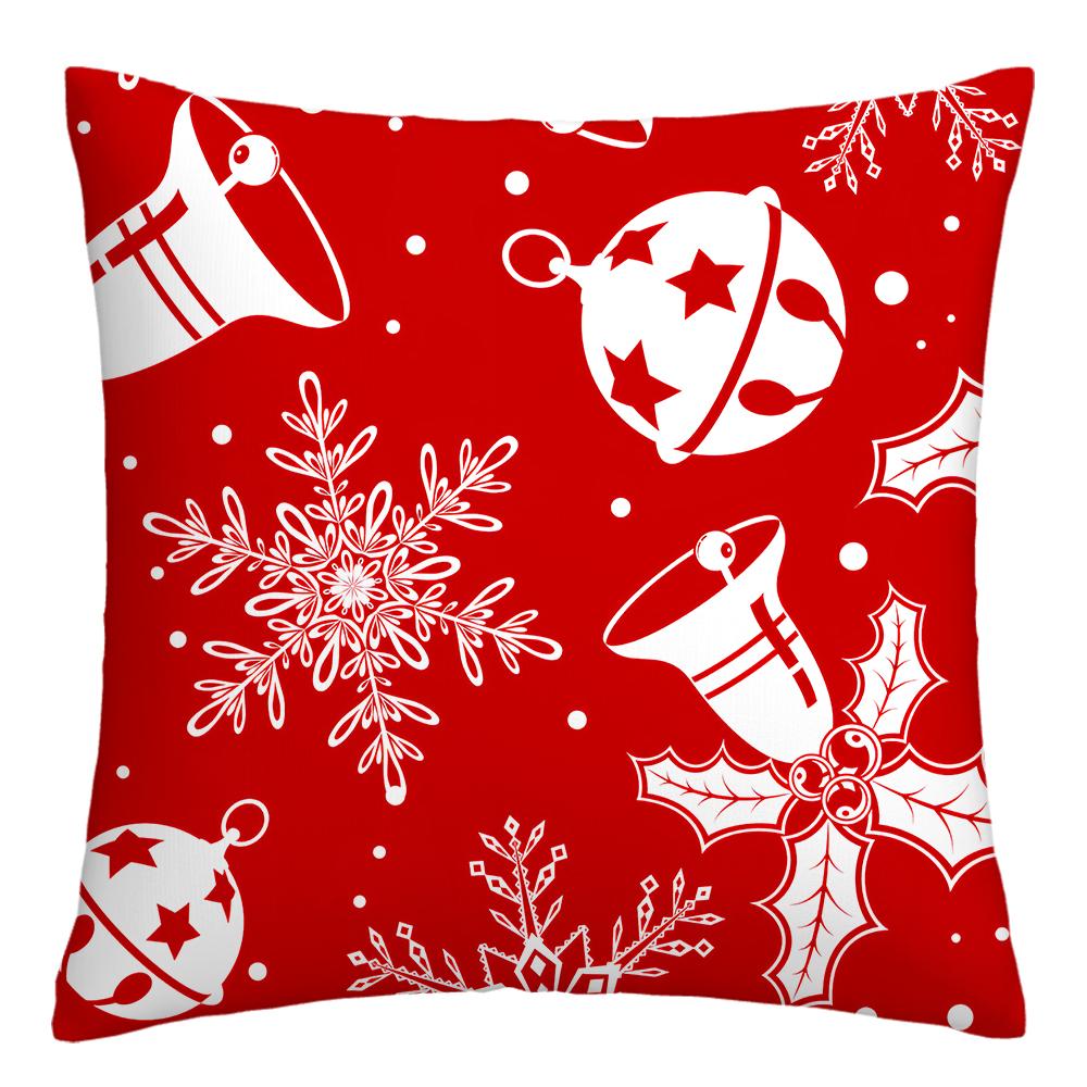 

С Новым годом, рождественские украшения, чехол для подушки с принтом, украшение для дома, гостиной, дивана, квадратная наволочка 45x45 см 45X45CM