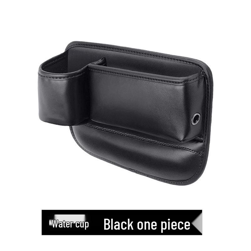 Leakproof Leather Car Seat Gap Organizer with Cup Holder