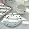 Love Heart Ceramic Coffee Mug & Saucer Set