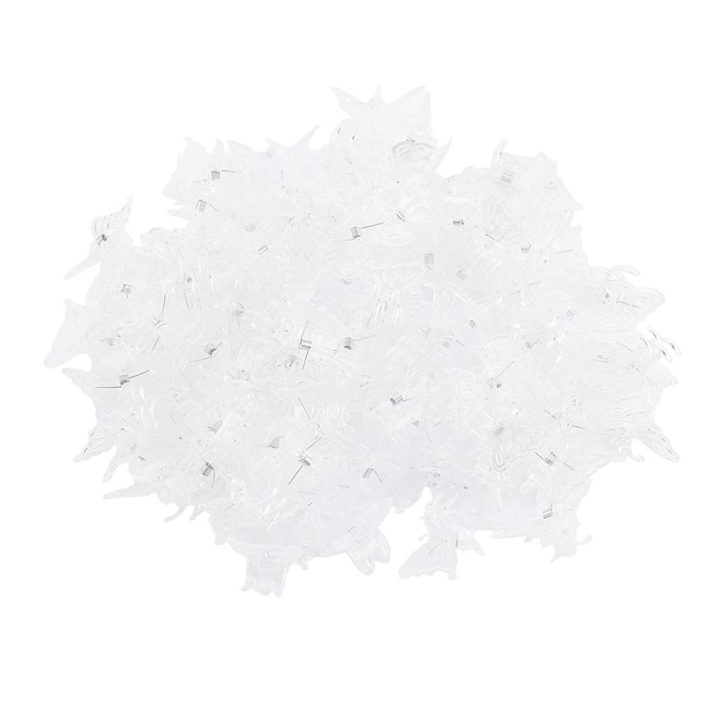 100Pcs Garden Tools Stem Clips Grow Upright Orchid Plastic Mini Stalks Flower