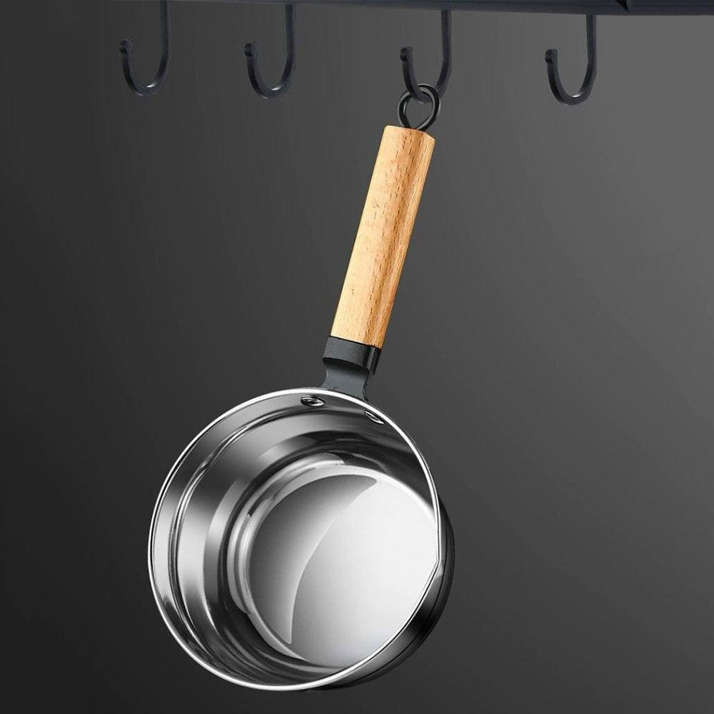Mestolo per Zuppa Multiuso Manico in Legno Cucchiaio per Acqua Piccola Casseruola Paletta per Acqua per Annaffiare i Fiori
