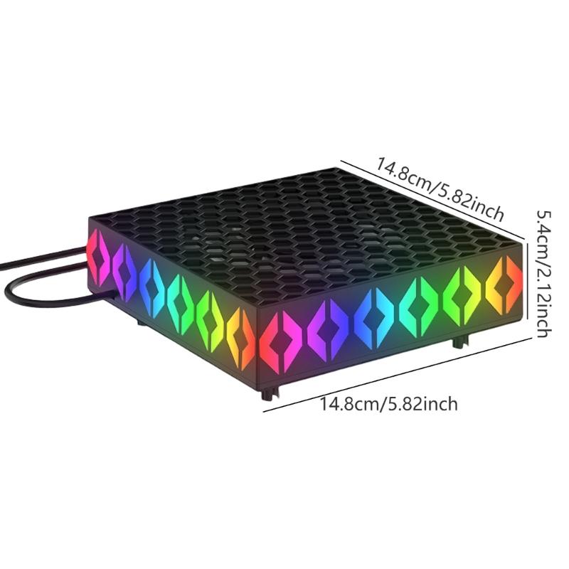 Upgrades Cooling Fan with LED Display Auto Cooling Fan Featuring Temperature Controlled Cooling System for Game Consoles