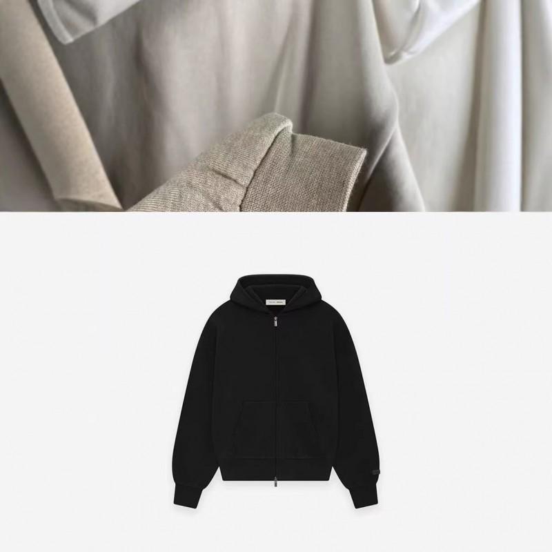 Essentials FOG SS25 ON Zip Hoodie Mens Slim Fit Casual Sweatshirt