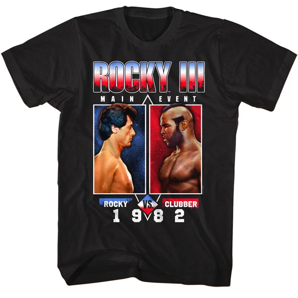 Rocky III Clubber Lang Main Event Men s T Shirt Balboa Boxing Movie S