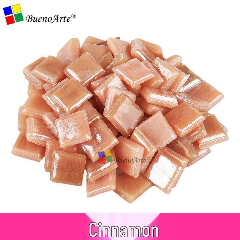 260 Stück 1 cm Transparente Eisjade Mosaik Glasperlen für DIY Kerzenhalter Basteln