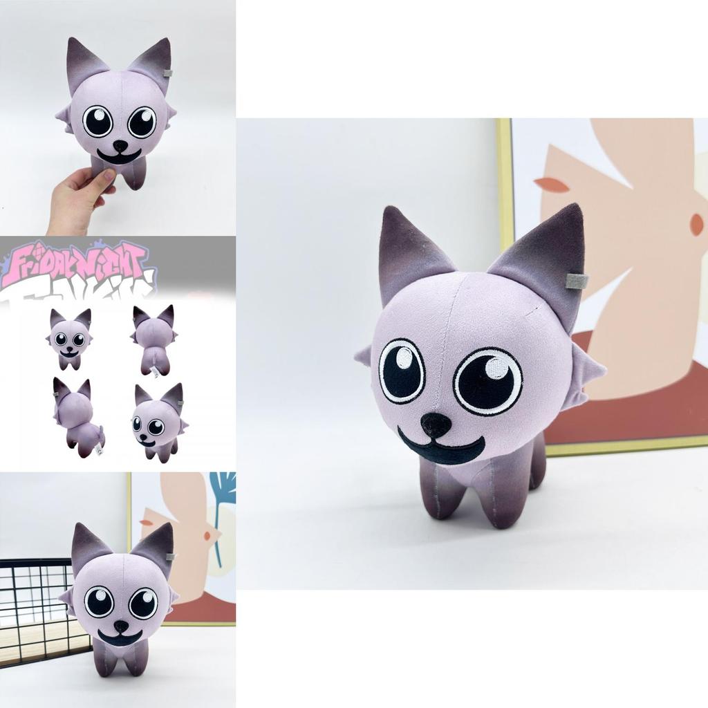 Adorable Garn47 Gray Cat Plush Toy Soft Stuffed Animal For Collectors And Gifts