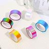 DIY schillerndes Washi-Tape für Scrapbooking, Fotoalben und Tagebücher - Bunte, kreative, wasserdichte Dekorationsfolie