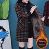 Women's Plush, Thickened Loose Fit Plaid Jacket - Winter 2024 Trendy, Age-Reducing Style