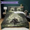 NieR Automata Pattern Bedding Uilt Set Uilt Cover Pillowcase Home Decoration Birthday Gift (1 * Duvet Cover + 2 * Pillowcase Without Core)