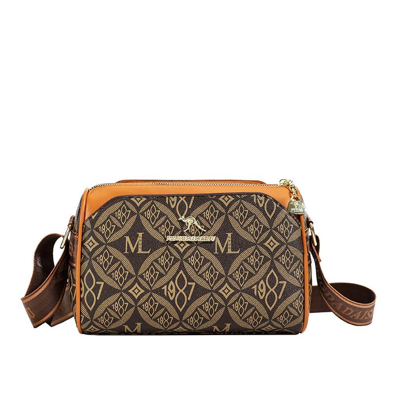 Women's Bag Fashion Versatile Oblique Trend Satchel Pillow Bag Retro Bag Women's Spring and Summer New Shoulder Bag