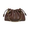 Cross-border New Soft Waxy Cloud Bag New Chinese Messenger Women's Bag Pleated Drawstring Lucky Bag High-end Bucket Bag Tide