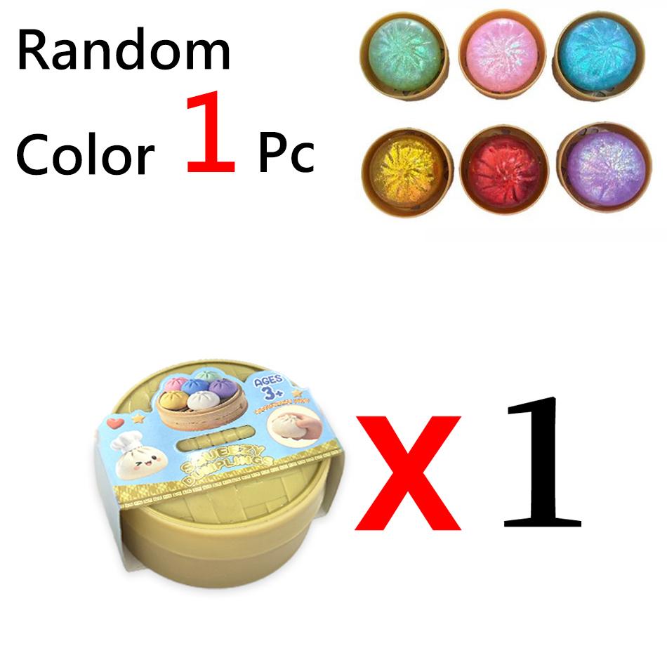 Hot Glitter Dumpling Glitter Dumpling Squishy With Box Dumplings Sensory Squeeze Toy For Stress Relief Toy Funny Creative Gift