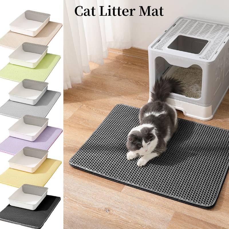 New Cross-border Cat Litter Mat Double-layer Filtered Sand Mat For Controlling Litter And Preventing Splashes Pet Paw Mat