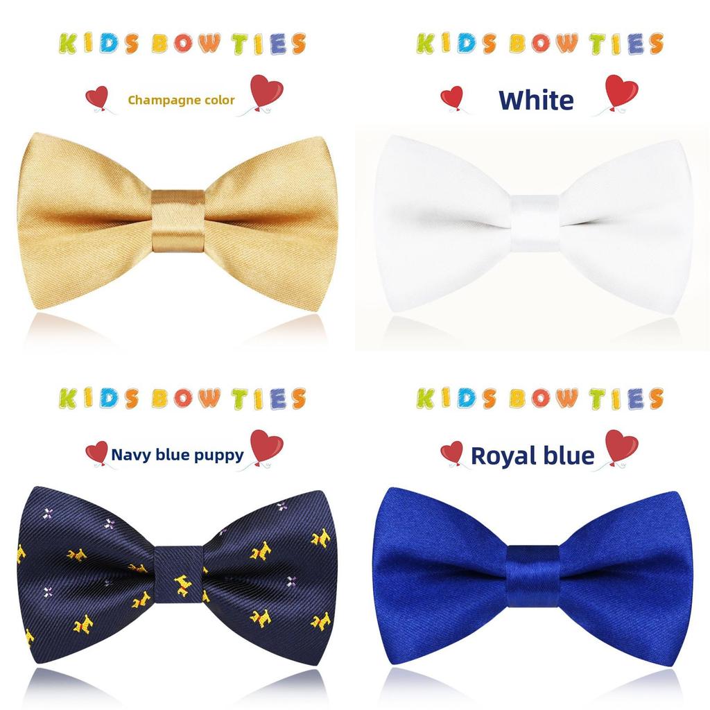 Childrens Korean Style Bow Tie With Silk Material For Party And Performance Use