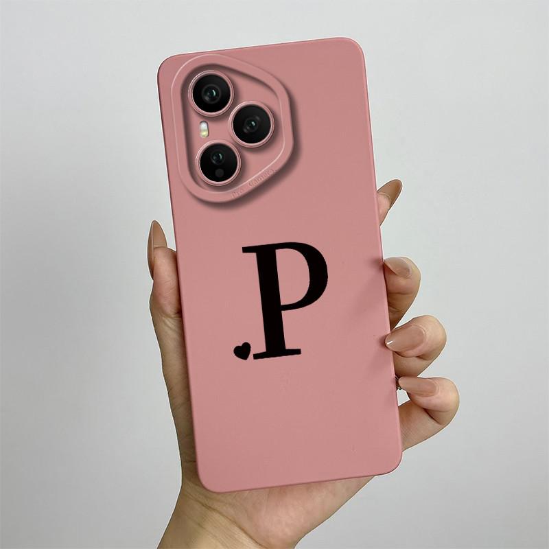 Case For Honor 400 Pro Luxury Letters Soft Phone Back Cover For Honor400 Pro 5G Full Protection Liquid Silicone Shockproof Funda