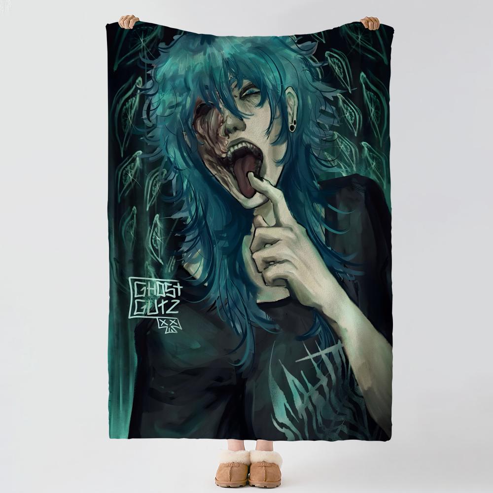 Game S-Sally Face-e Throw Thick Comfort Flannel Quilt, Multi-scene Use Indoor Outdoor Daily Nap