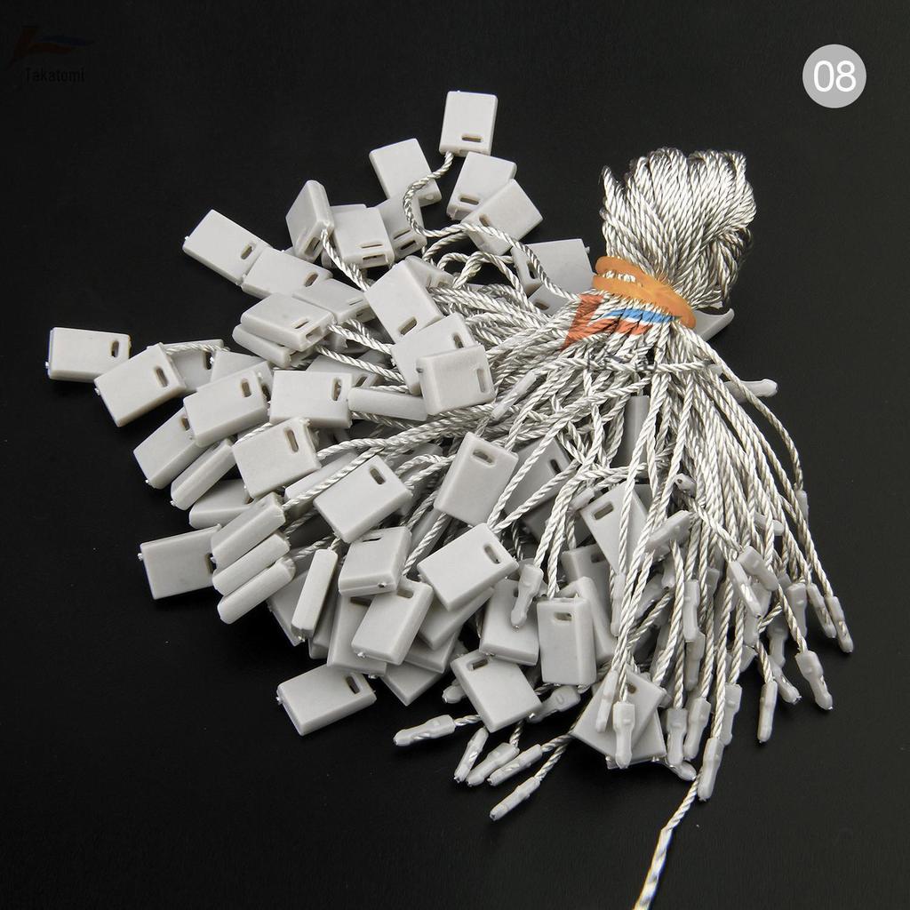 Tabletas Cuadradas Colgantes para Etiquetas de Ropa - Verde, Morado, Azul