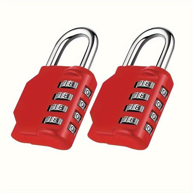 2PCS Combination Lock Resettable 4 Digit Padlock with Combination Waterproof and Heavy Duty Combination Padlock Outdoor