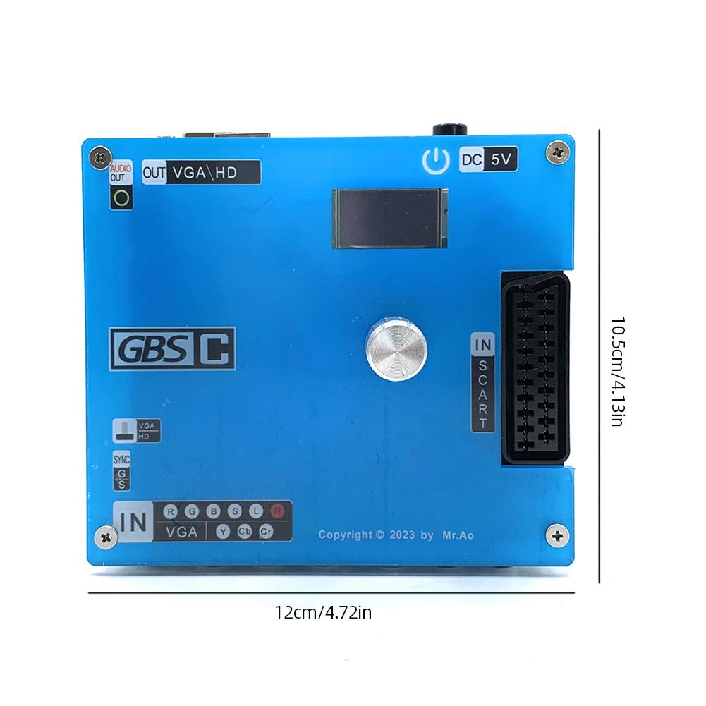 GBS Control Video Game Signal Converter LCD Screen VGA/SCART To VGA/HDMI-Compatible Scan Converter Supports for PlayStation2 Con