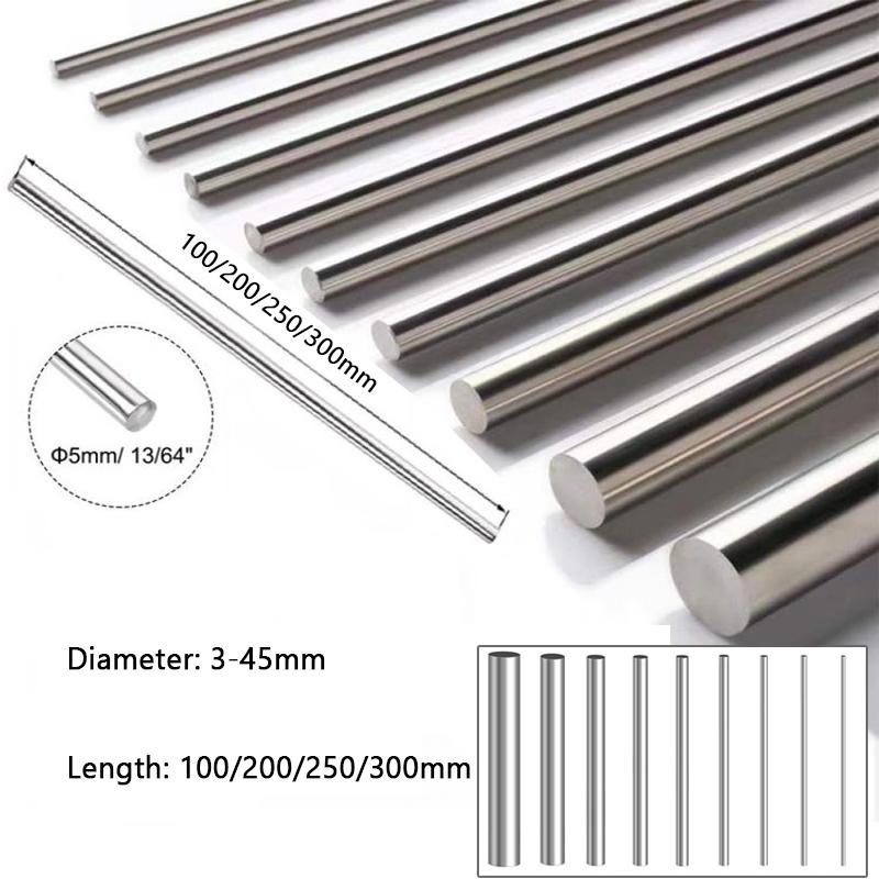 1Pcs Titanium Rods Diameter 3-45mm Length 100/200/250/300mm Cylinder Industry Titanium Alloy Bar