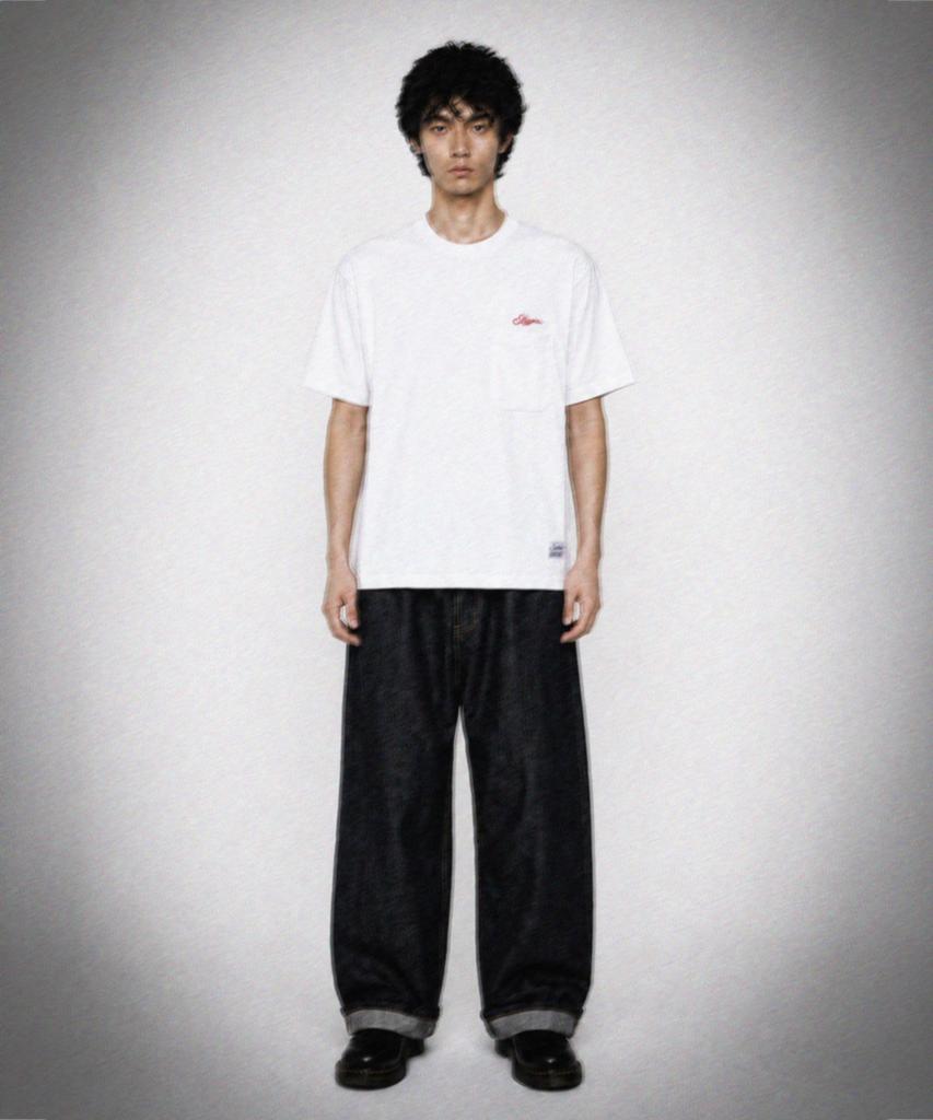 STIGMA Scrt Washed Pocket T-Shirts White