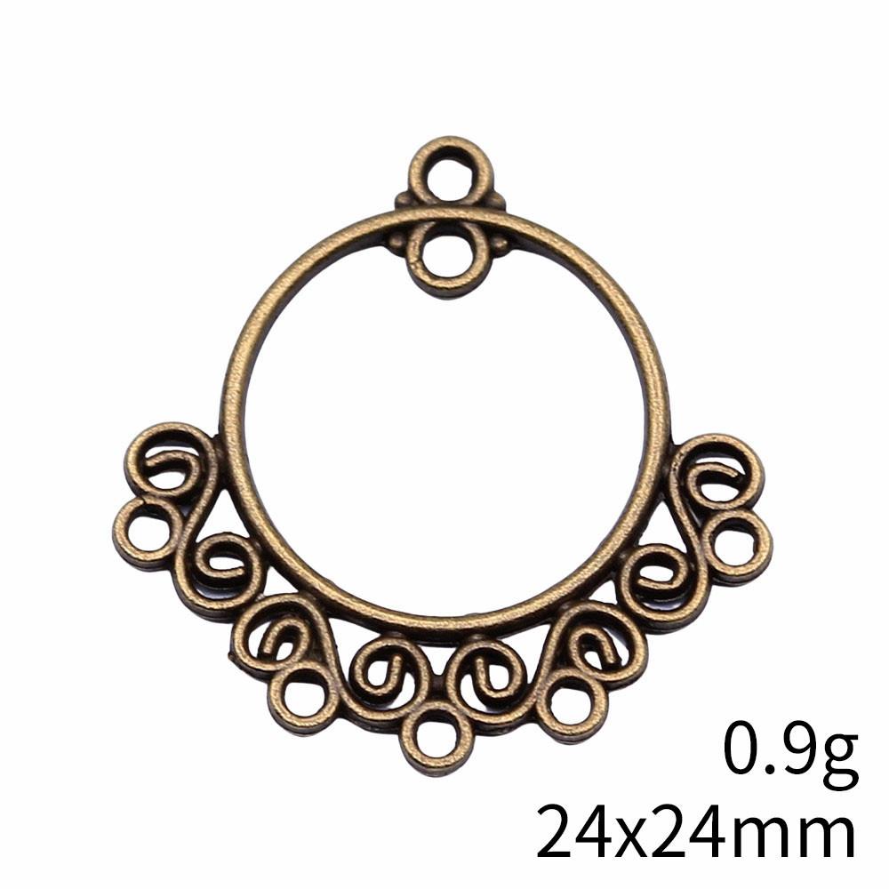 Graduation Accessories Women Round Multi-Hole Earring Connector Accessories Parts Clearance Sale Items Accessories For Girls