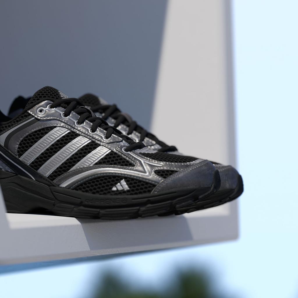 Adidas Spiritain 2000 Chunky Sneakers Unisex Low Top Black/Bright Meta