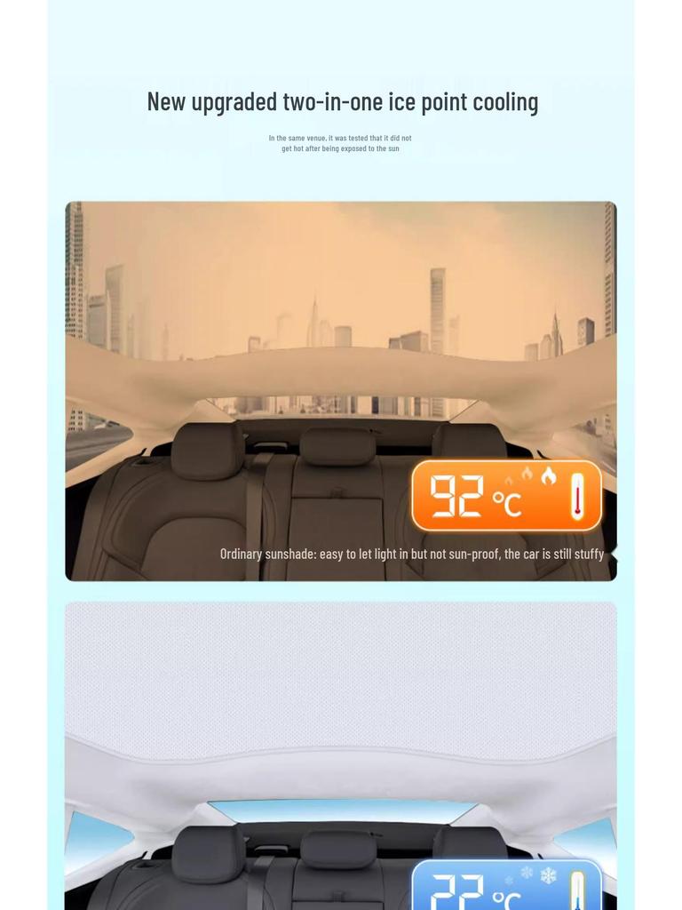 Nio ET5/EC6/ES6/EC7/ET7 Crystal Roof Sunshade Heat Insulation