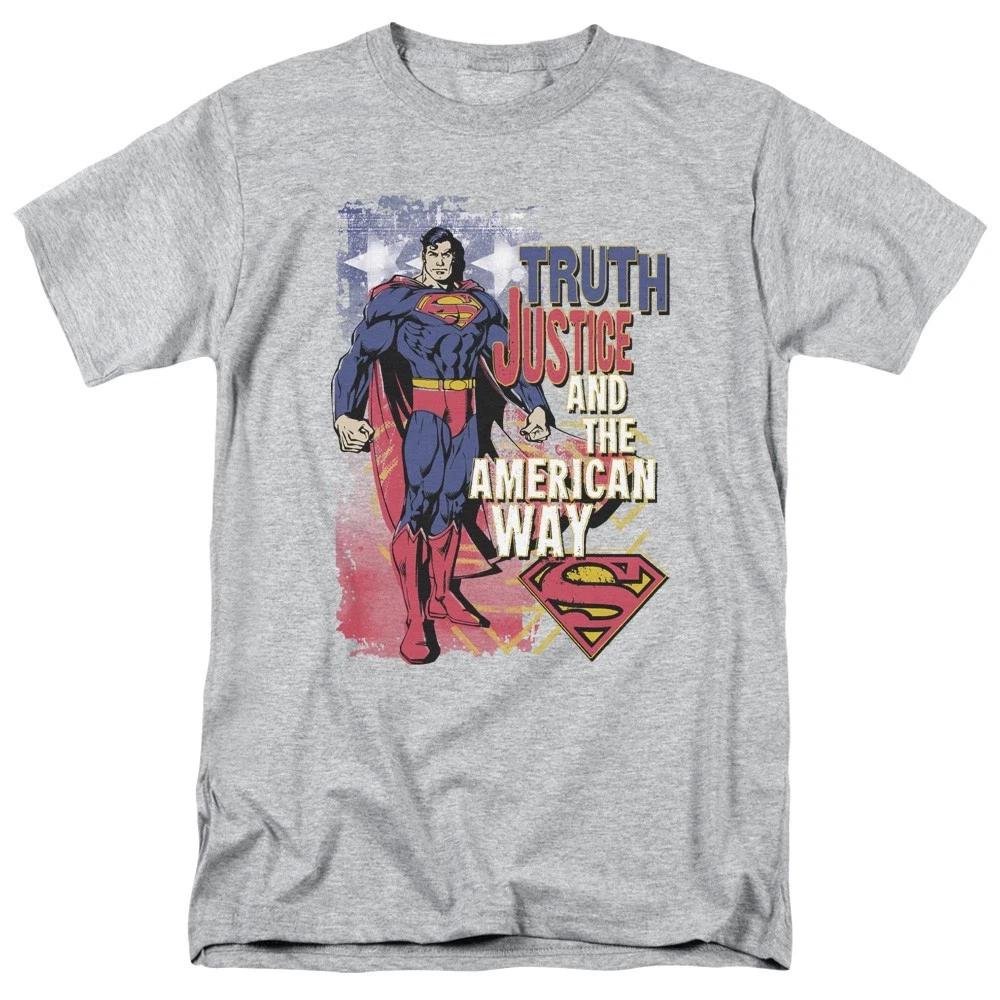 Superman Truth Justice Men s T-Shirt S-5XL Licensed DC Comics Superhero Tee M