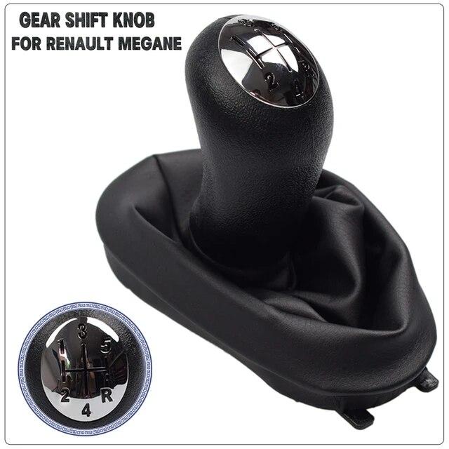 Car Styling For Renault Clio 2 II Clio 3 III Megane 2 II Scenic 2 II Kangoo 5 Speed Gear Shift Knob Lever Shifter Gaitor Boot