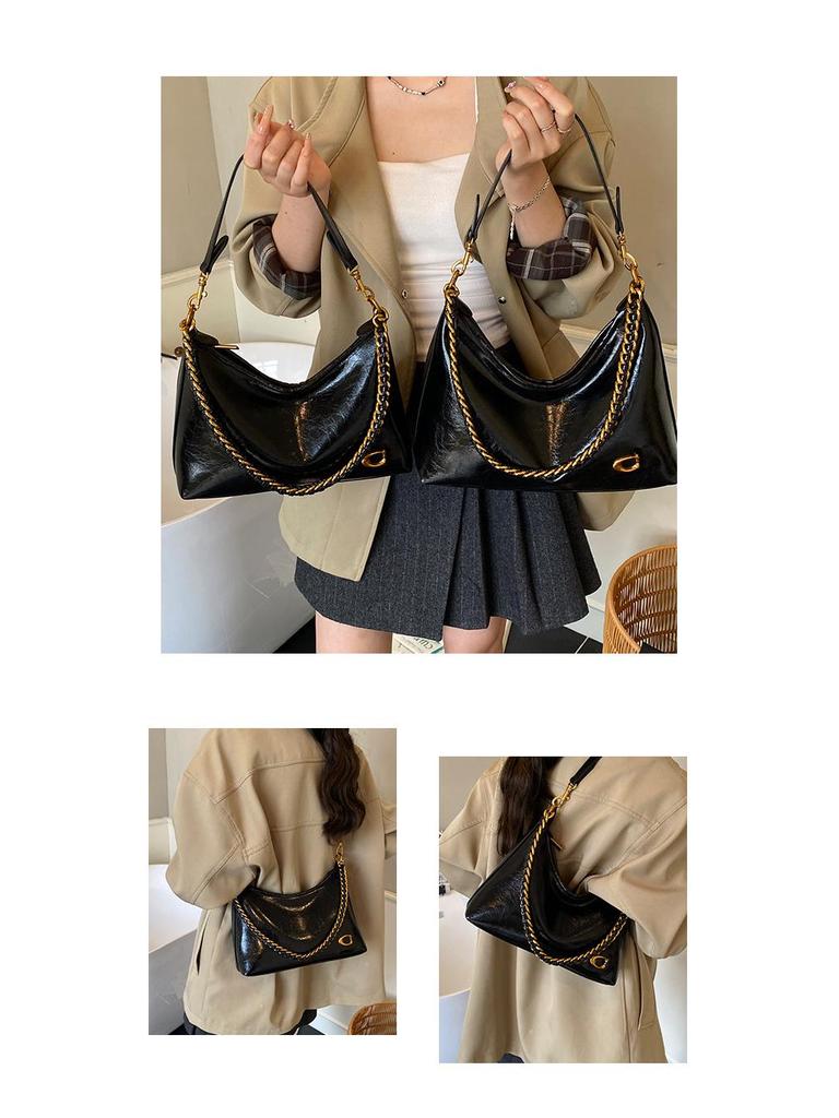 Korean Style Retro Handbag: High-End Fashion Shoulder Bag for Trendy, Versatile Commuter