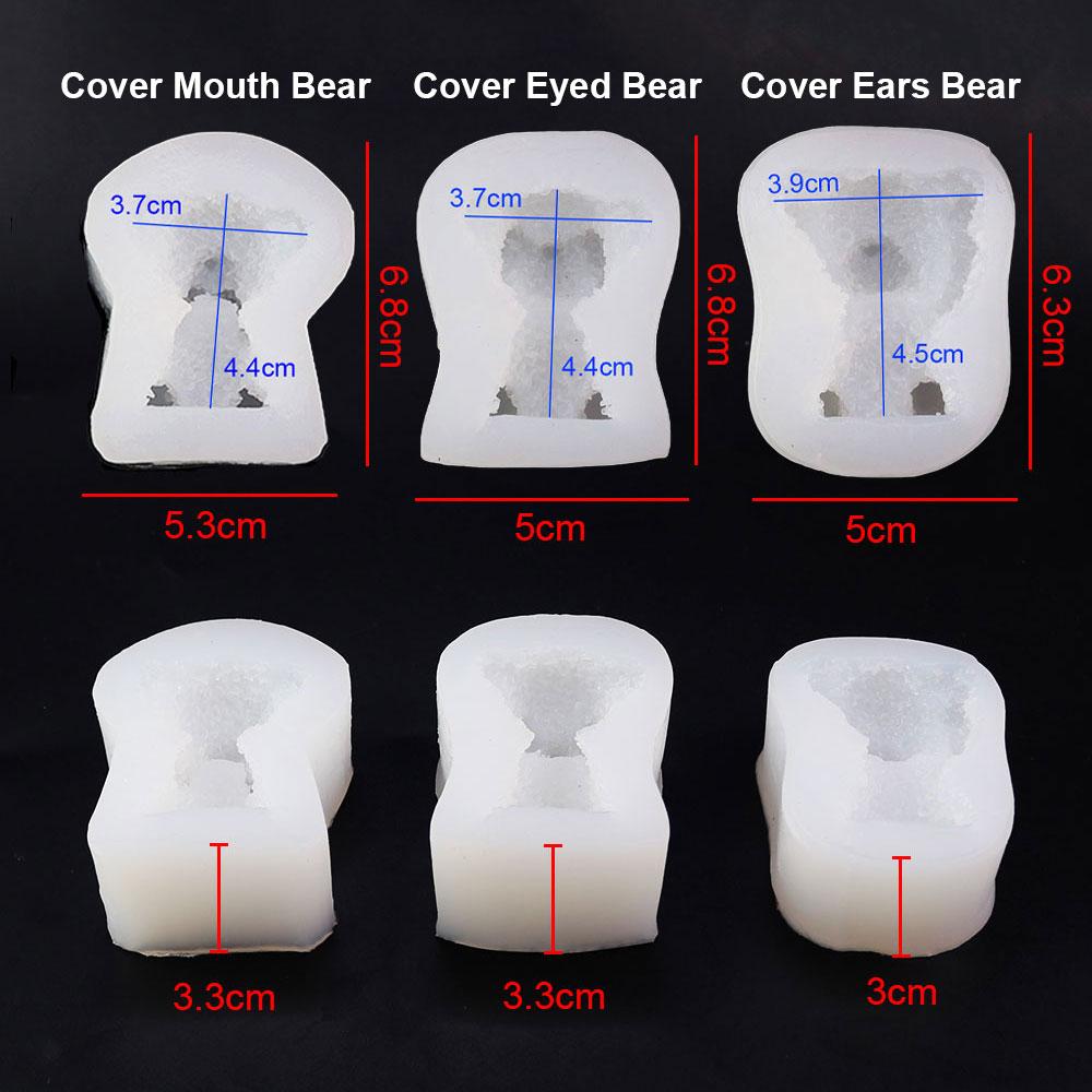 Silicone World DIY Angel Mermaid Bear Wing Silicone Molds Handmade Making for Epoxy Resin Mold Candle Mold Cake Mold Craft Decor