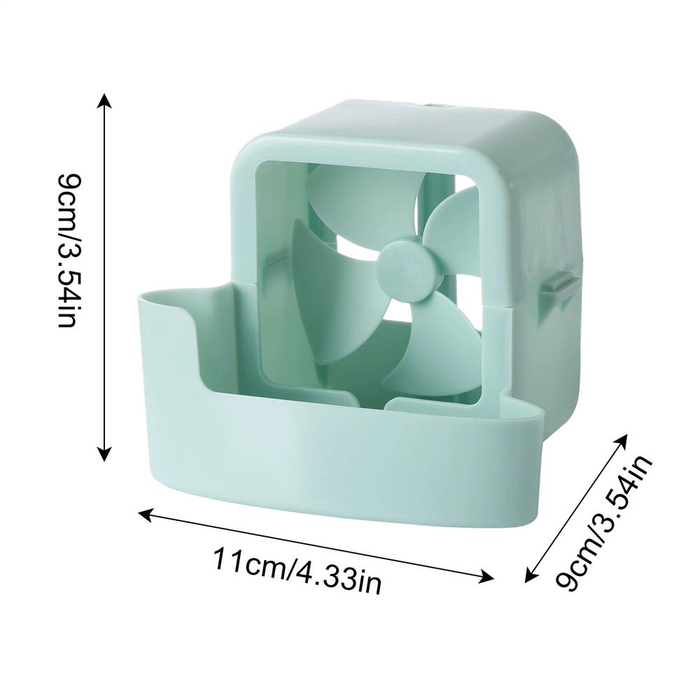 

Portable Fan Ice Mist Cooler Punch free Fan Cooler Hangable Hold Ice Box Ice Box Attachment Fan Accessories for Home Office синій