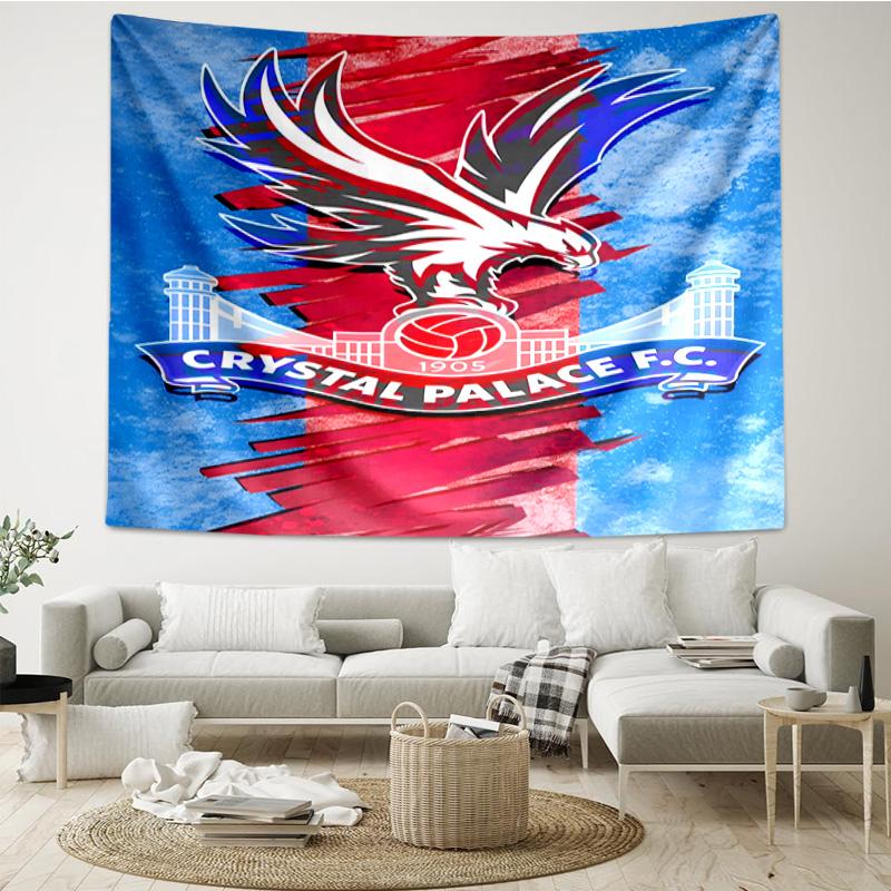 1PC Crystal Fc Crest Printed Tapestry Room Decoration Wall Hanging for Living Room Bedroom, Dormitory, Birthday and Christmas Gifts